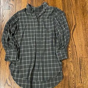 Something Navy Tunic Flannel